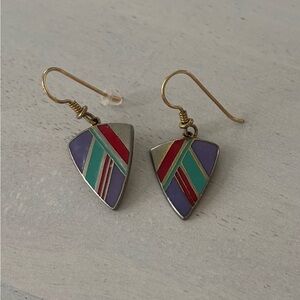 Laurel Birch Earrings Enamel Shields